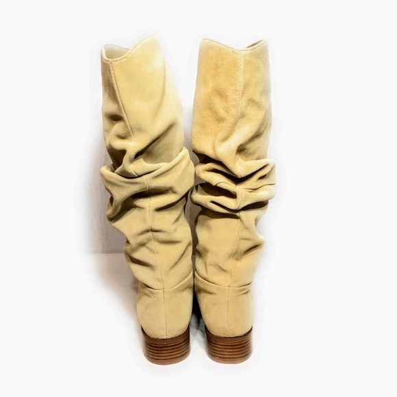 Tan Suede Knee High Boots Size 8 1/2 - Picture 4 of 8